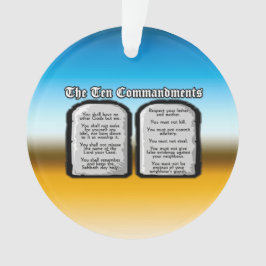 Zehn Gebote der heiligen Bibel, das Gesetz des Ornament