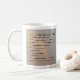 Zehn Gebote Kaffeetasse
