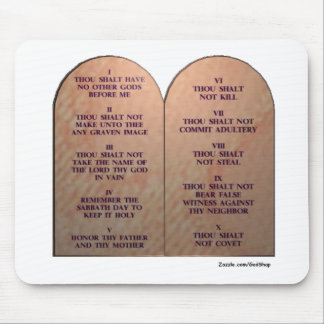 Zehn Gebote Mousepad