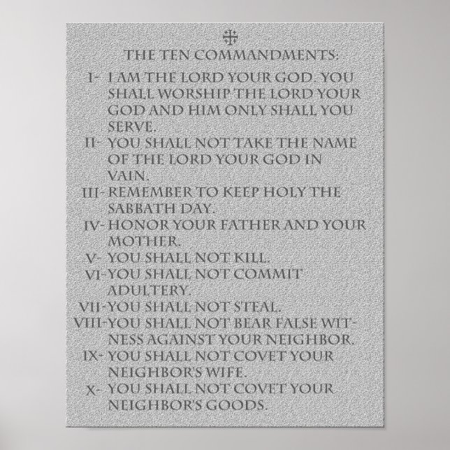 Zehn Gebote: Poster (Vorne)
