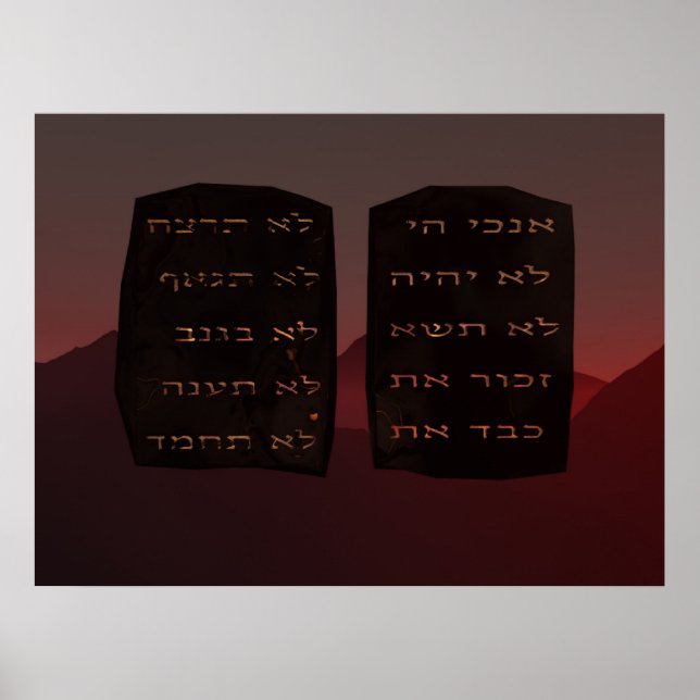 Zehn Gebote Poster (Vorne)
