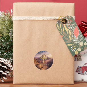 Zehn Gebote Runder Aufkleber