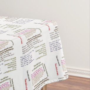 Zehn Gebote Tischdecke
