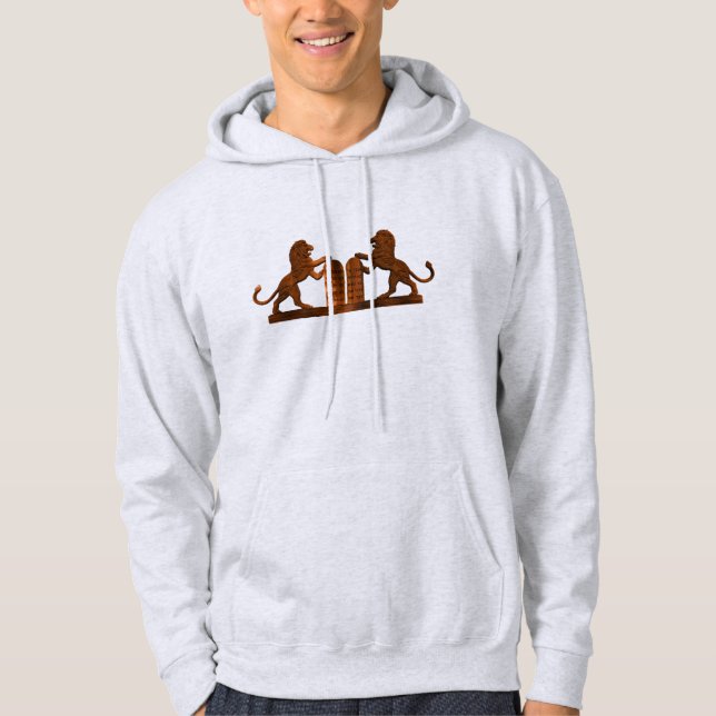 Zehn Gebote und Löwen Hoodie (Vorderseite)