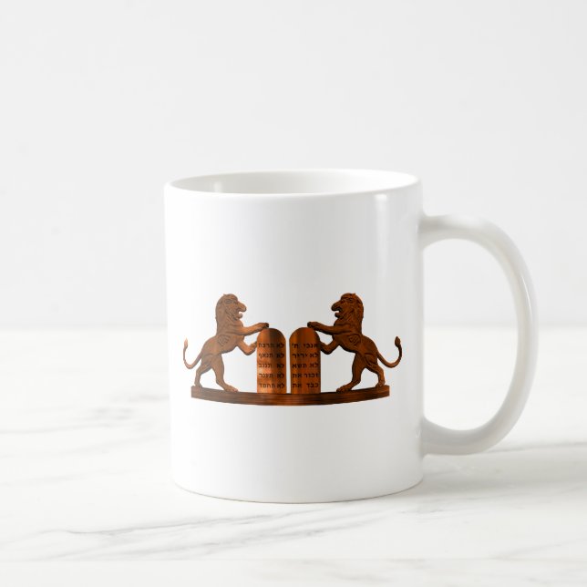 Zehn Gebote und Löwen Kaffeetasse (Rechts)