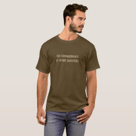 Zehn Gebote von verabredeten Töchter T-Shirt