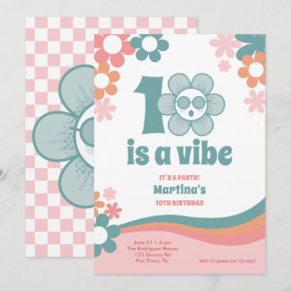 Zehn Geburtstagskinder-Party Einladung