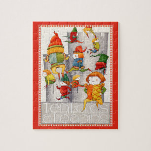 ZEHN GRÖSSER EIN LÖSCHEN 8 x 10 Rätsel