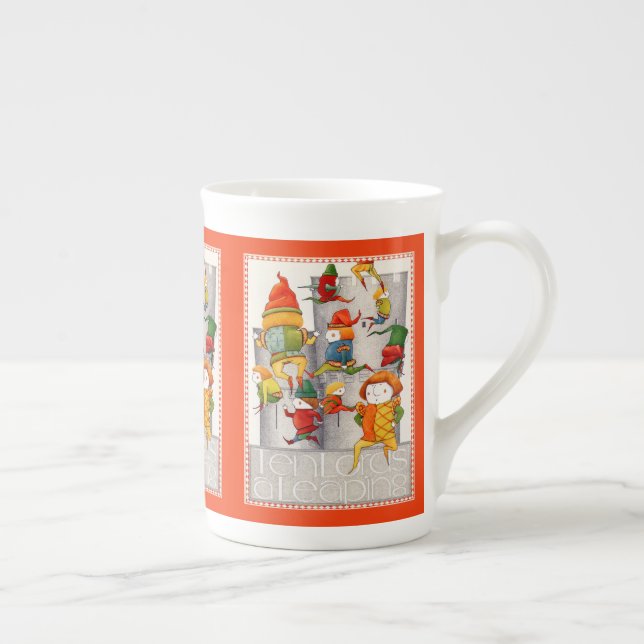 ZEHN GRÖSSERE Tasse FÜR DIE KNOCHEN-China - Rot (Rechts)