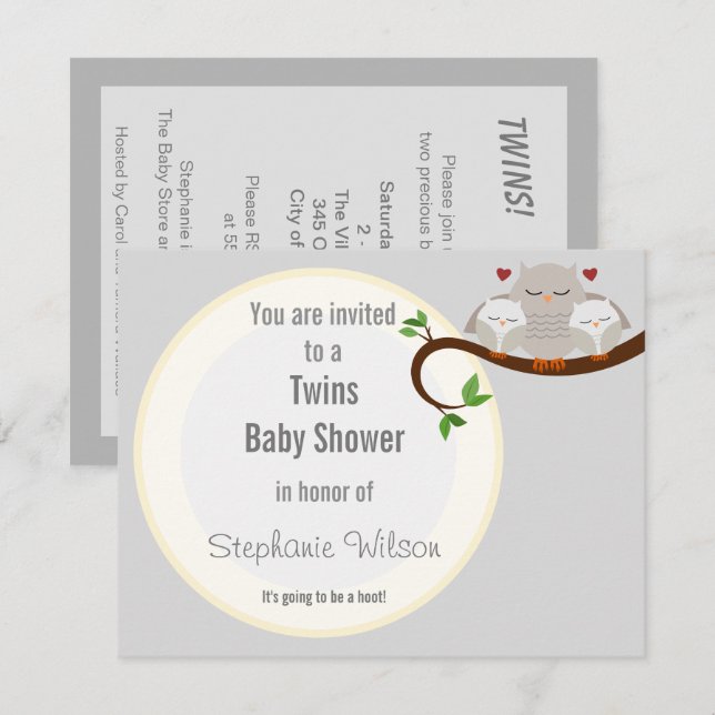 Zehn Haufen einer Babydusche-Neutrale Einladung (Vorne/Hinten)