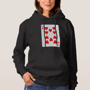Zehn Hörer spielen Karte Hoodie