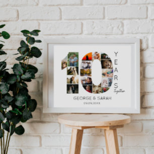 Zehn Jahre gemeinsame Hochzeitstag 18 Foto Poster