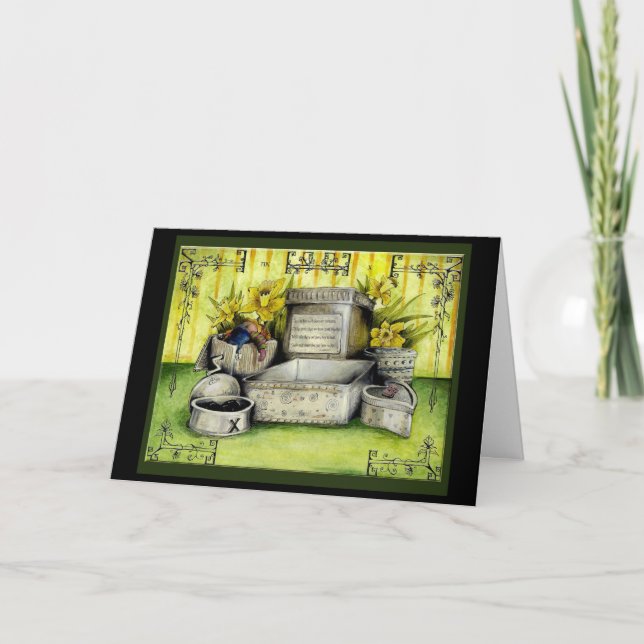 Zehn Jahre Geschenkkarte zum Hochzeitstag. Karte (Vorderseite)