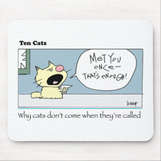 Zehn Katzen-c-harrop Mousepad