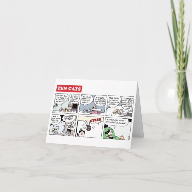 Zehn Katzen Weihnachten auf Zazzle (Vorderseite)