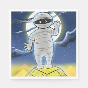 Zehn kleine Monster: Morris der Mummy Napkin Serviette