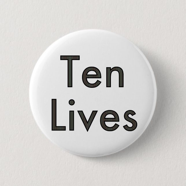 Zehn Leben! Button (Vorderseite)
