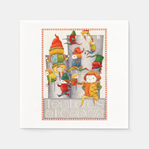 ZEHN LORDS EIN LEAPTER Standard Cocktail Papier Na Serviette