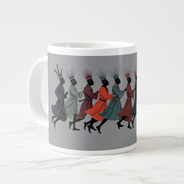 Zehn Lords einen springenden Cut-Out Stift 1 Jumbo-Tasse (Vorderseite Links)