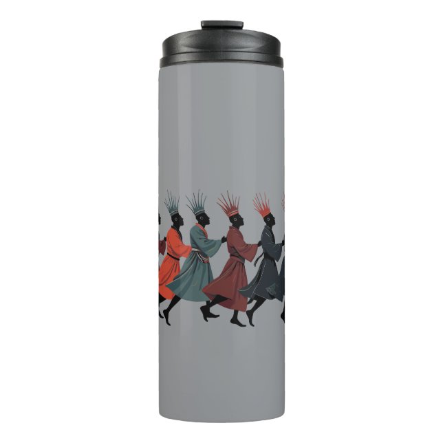 Zehn Lords einen springenden Cut-Out Stift 1 Thermosbecher (Vorderseite)