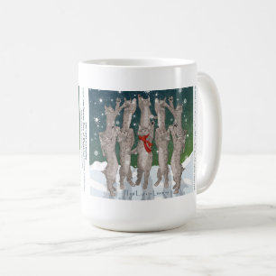 Zehn Lynx a-Leaping... Holiday Coffee Tasse