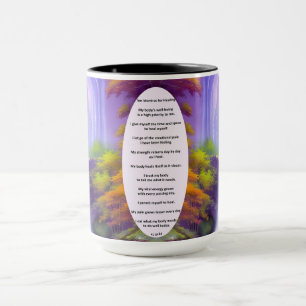 Zehn Mantras für die Heilung von Kaffee aus Wasser Tasse