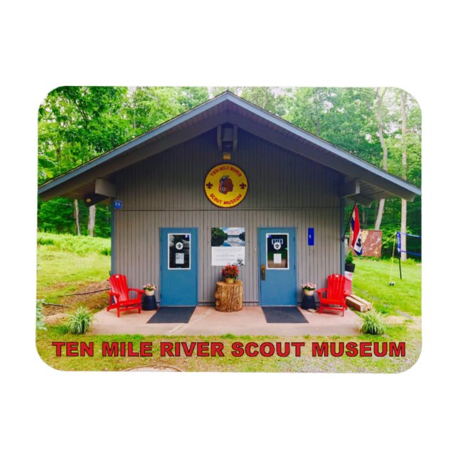 Zehn Mile River Scout Museum Front Flexible Magnet (Horizontal)