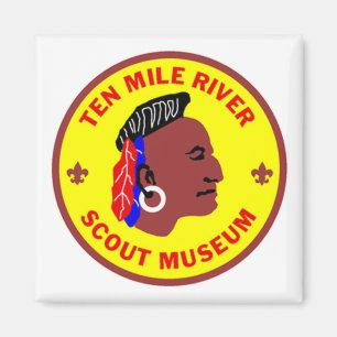 Zehn Mile River Scout Museum Square Magnet