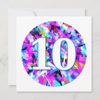 Zehn - Party Einladung