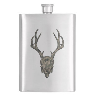 Zehn Point Jackalope European Mount Camouflage Sku Flachmann