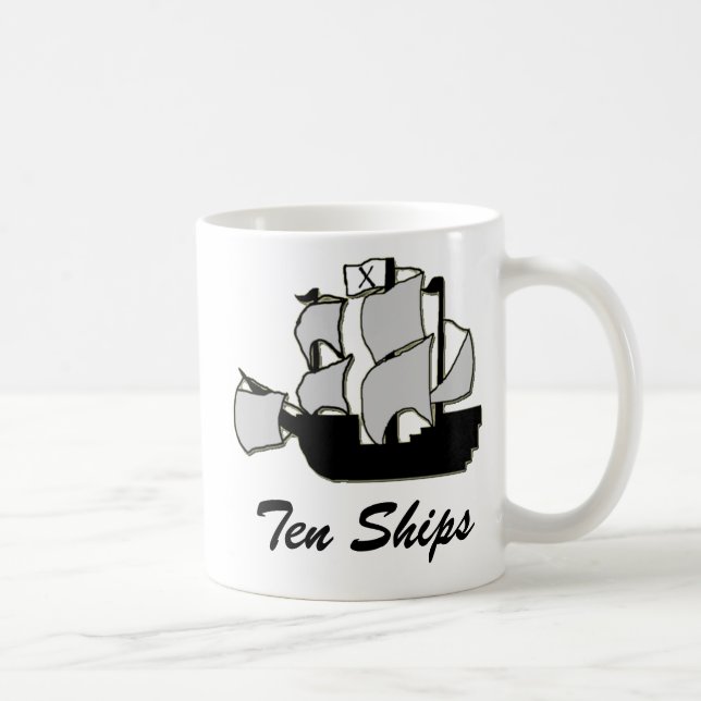 Zehn Schiffs-Tasse Kaffeetasse (Rechts)