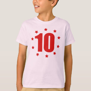 ZEHN Sterne 10. GEBURTSTAG T-Shirt