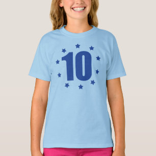 ZEHN Sterne 10. GEBURTSTAG T-Shirt