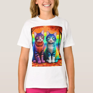 Zehn von Cats Digital Art-56467 T-Shirt