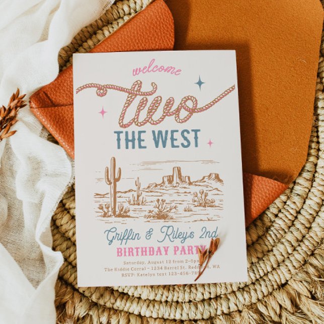 Zehn Western 2. Geburtstag Einladung (Von Creator hochgeladen)