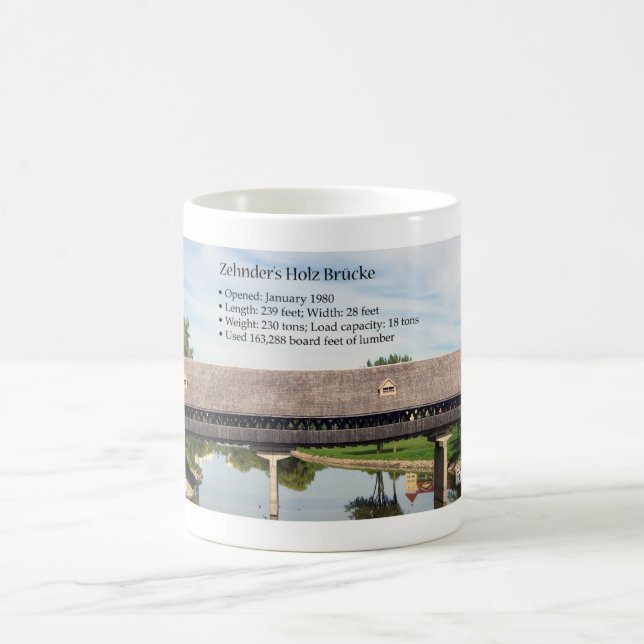 Zehnders Holz Brucke Tasse (Mittel)