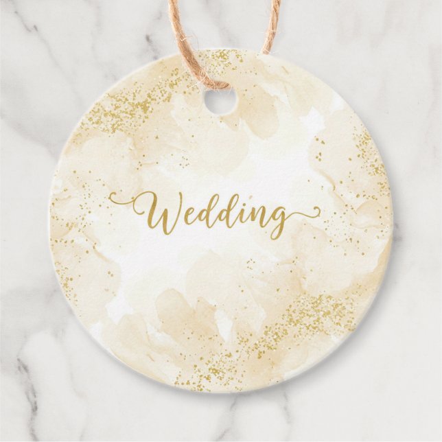 Zehnerhochzeit von Natasha Us Large Gift Bag Geschenkanhänger (Vorderseite)