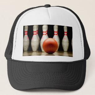 Zehnpins Bowling Strike. Truckerkappe