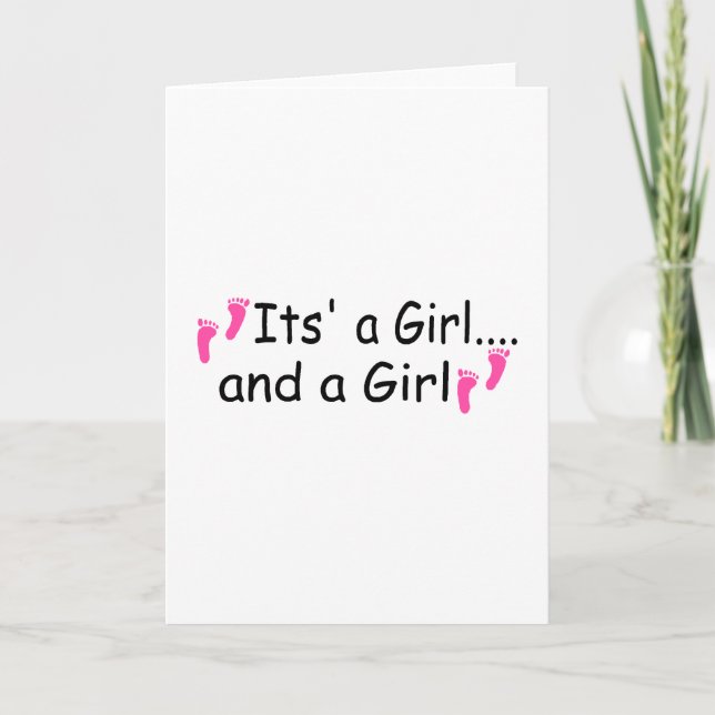 Zehnt sein a Girl und ein Mädchen Ankündigung (Vorderseite)