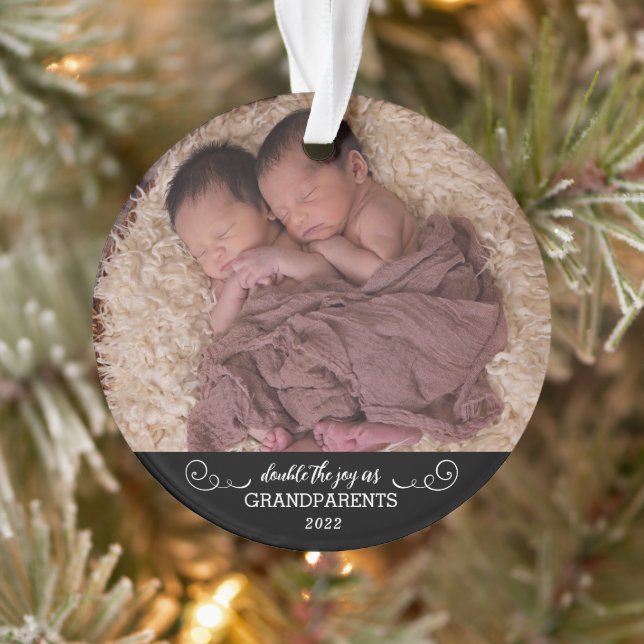 Zehnt unsere ersten Weihnachten als Großeltern Ornament (Baum)