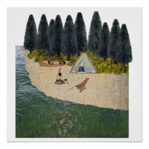 Zehntes Camping am Fluss Poster