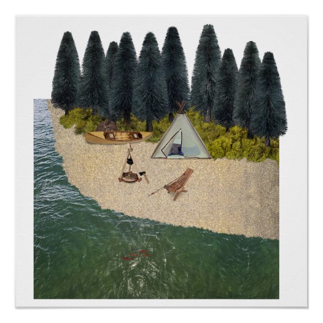 Zehntes Camping am Fluss Poster (Vorderseite)