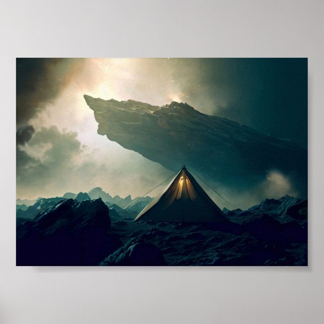 Zehntes Camping im Deep Space Poster (Vorne)