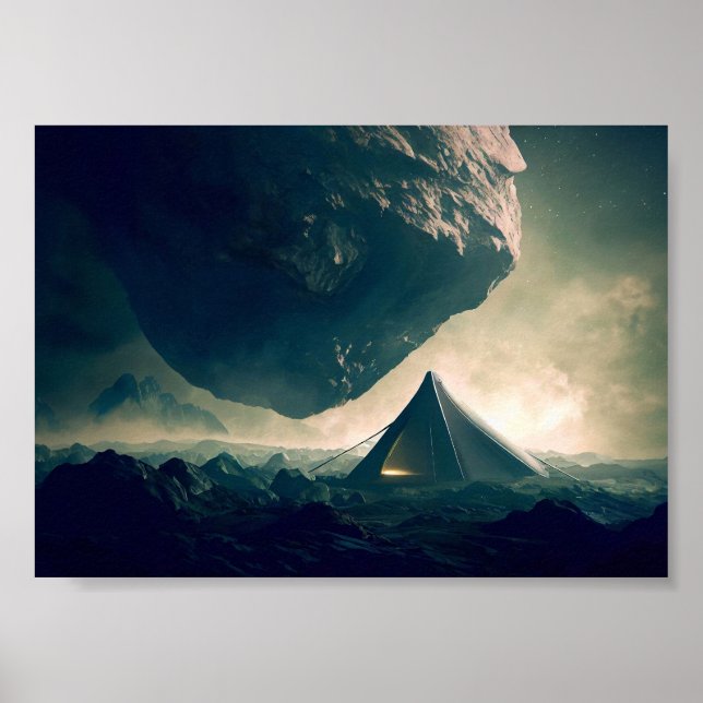Zehntes Camping im Deep Space Poster (Vorne)