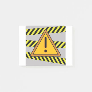 Zeichen 450danger post-it klebezettel