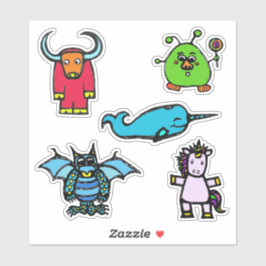 Zeichen aus dem "Alphabet book" (ADNUY) Aufkleber