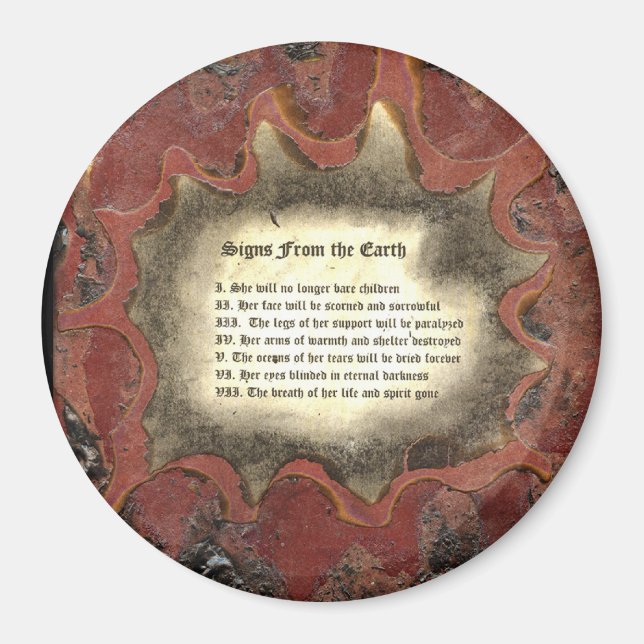 Zeichen aus der Erde Magnet (Vorne)
