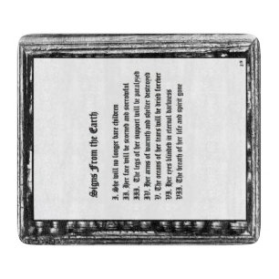 Zeichen aus der Erde Schneidebrett