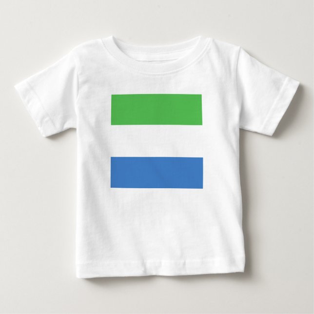 Zeichen der Flagge von Sierra Leone Baby T-shirt (Vorderseite)