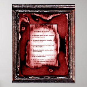 Zeichen der Kinder Poster